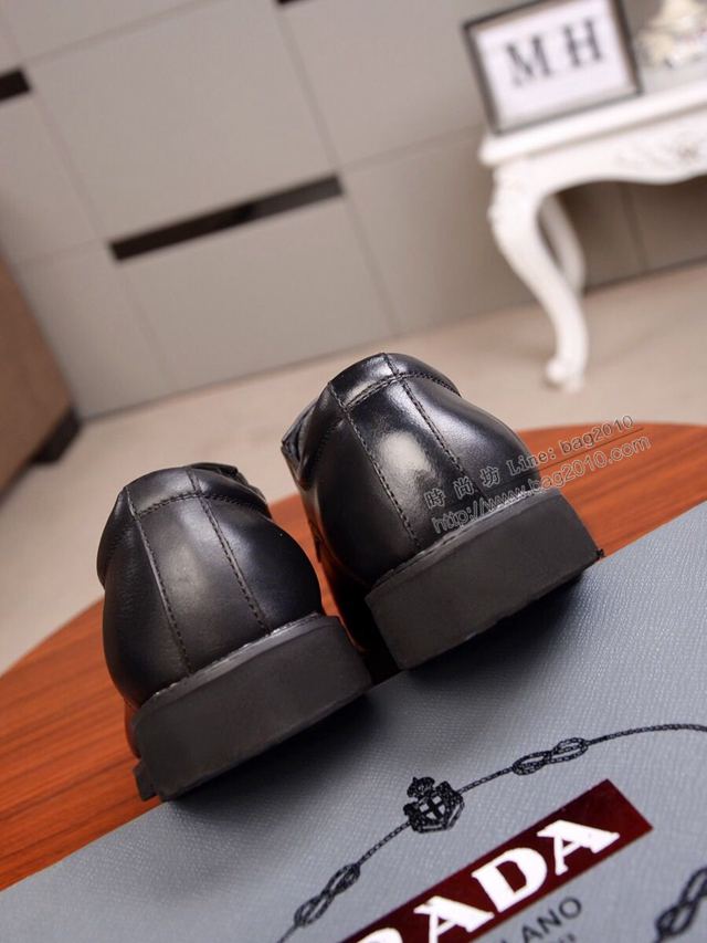 PRADA男鞋 普拉達2019香港上架款 專櫃同步更新 男士商務皮鞋  hdx13361